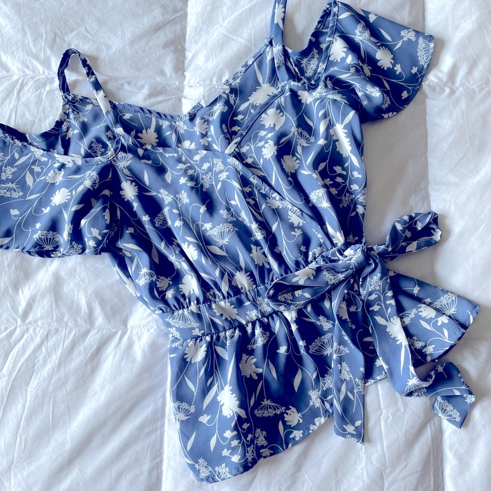 Sienna Sky wrap blouse